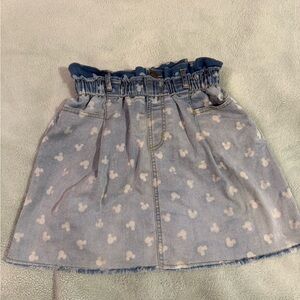 Disney Blue Denim Skirt with Mickey Mouse Design
